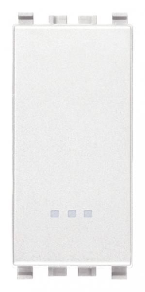 11W: Jednoduchý vypínač / jednomodulový, biela