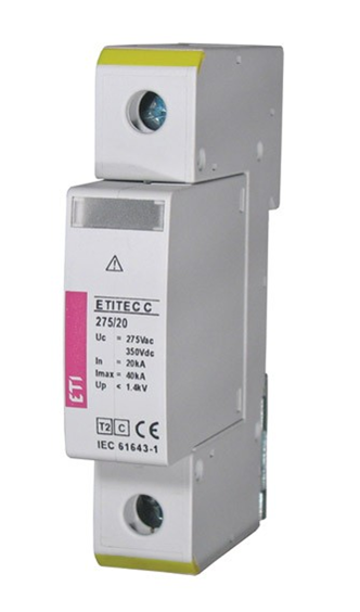 ETITEC C 275/20 1 + 0 RC prepäťová ochrana