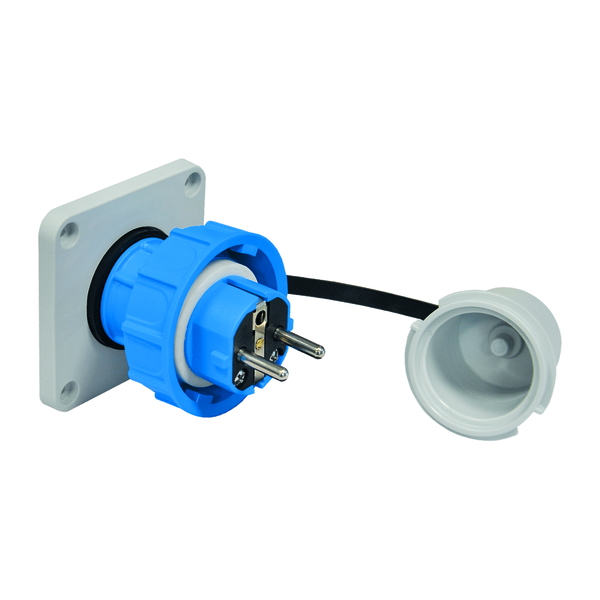 Prívodka priemyselná, vstavaná, vodotesná 230 V 16A