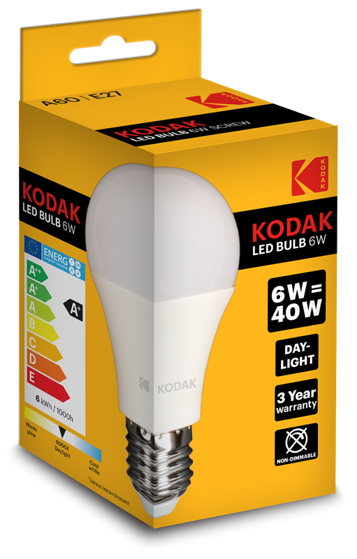 Kodak LED Globe40 6W E27 Day