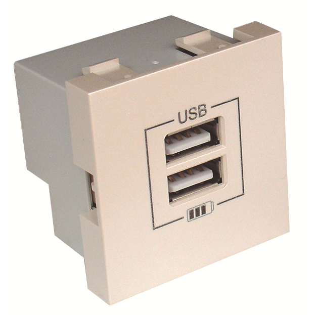 45439_SPE: USB nab�ja�ka, 2 v�stupy, 2100 mA, perle�ov� (do vypredania z�sob)