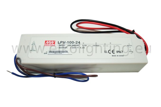 Napájací zdroj LPV-100-24 DC 24V/4.2A, 100W, IP67
