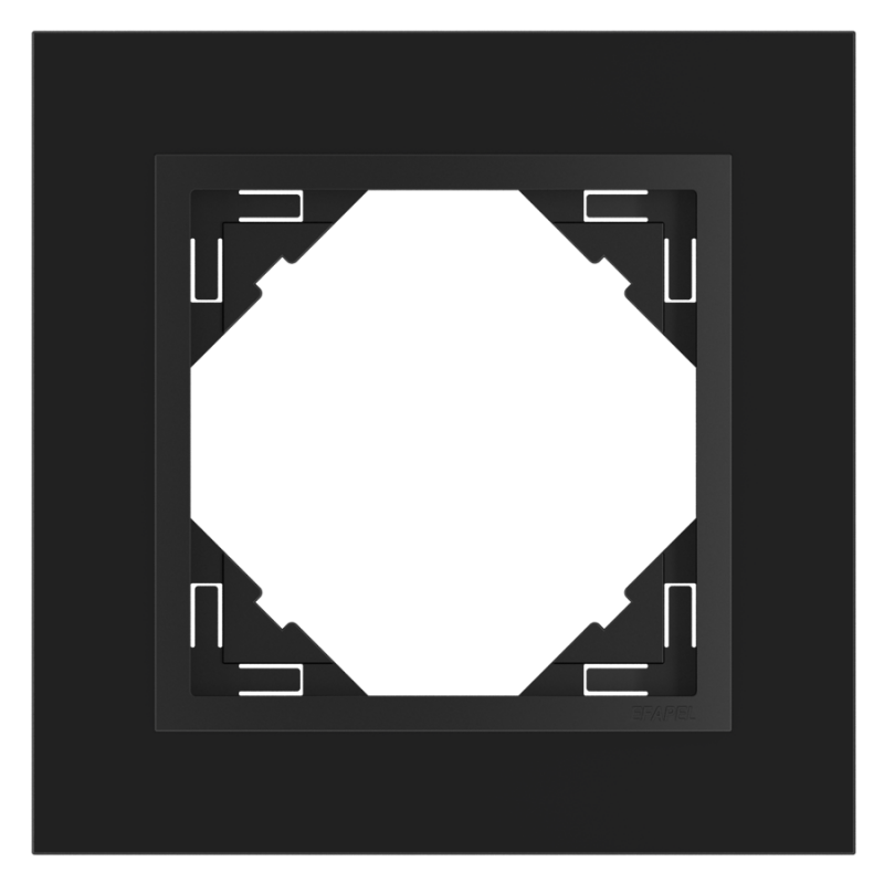 90910_TEP: 1 - rámček, čierne sklo/čierna