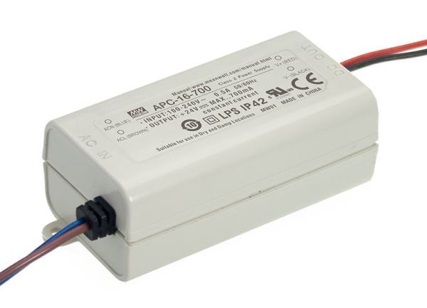APC-16-350 zdroj LED, 350mA 12÷48V - Zdroje pre LED