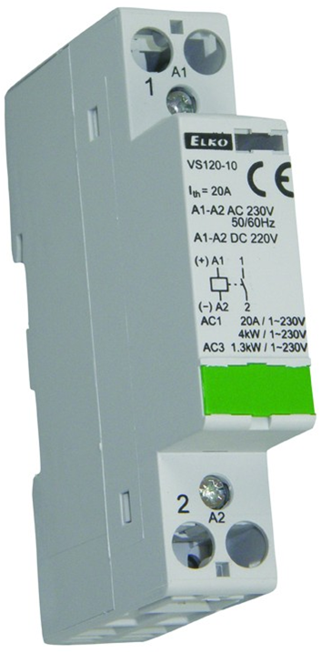 Inštalačný stýkač VS120-10 230V AC/DC
