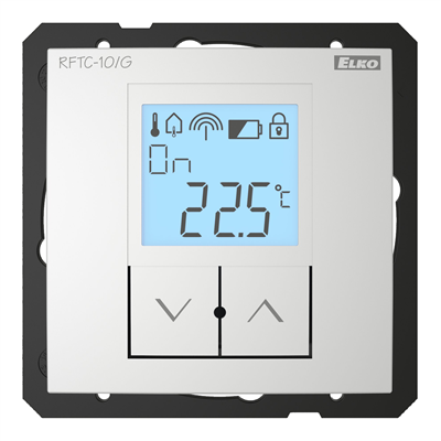 Bezdrôtový regulátor teploty RFTC-10/G/AL - hliníková