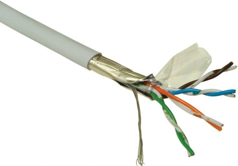 Kábel dátový FTP 4p Cat5 drôt PVC lanko