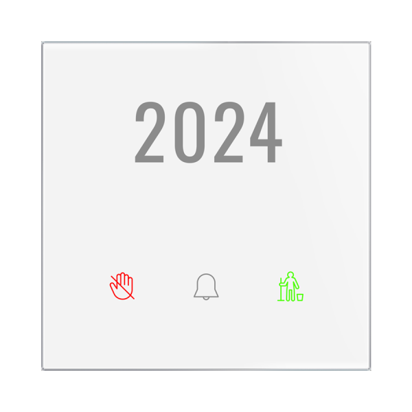 Sklenená čítačka kariet GCR3-30/W, ostré rohy, čierna