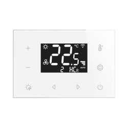 Sklenen� dotykov� termostat s rel� a USB nap�jan�m RFTC-6/W, biely