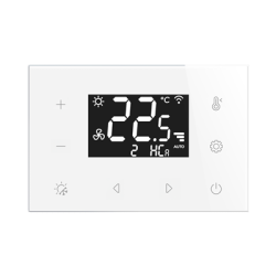 Sklenen� dotykov� multiz�nov� termostat s USB nap�jan�m RFTC-7/W, biely
