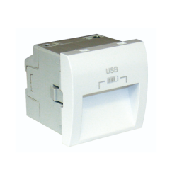 45384 SBR: USB 2 - zásuvka, biela