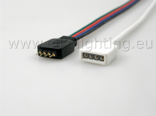 4 pinový konektor s káblom pre RGB pásik
