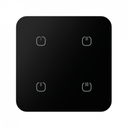 Dotykový sklenený ovládaè RFGB-240/B - BLACK ROUND