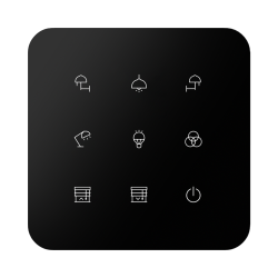 9-kan�lov� dotykov� ovl�da� GSB3-290/SB, �ierny