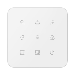 9-kan�lov� dotykov� ovl�da� GSB3-290/SW, biely