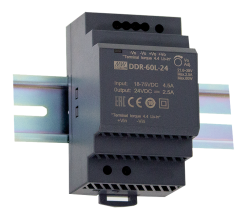 DDR-60L-5 DC/DC zdroj na DIN, 5V 0�10.8A - DC/DC meni�e