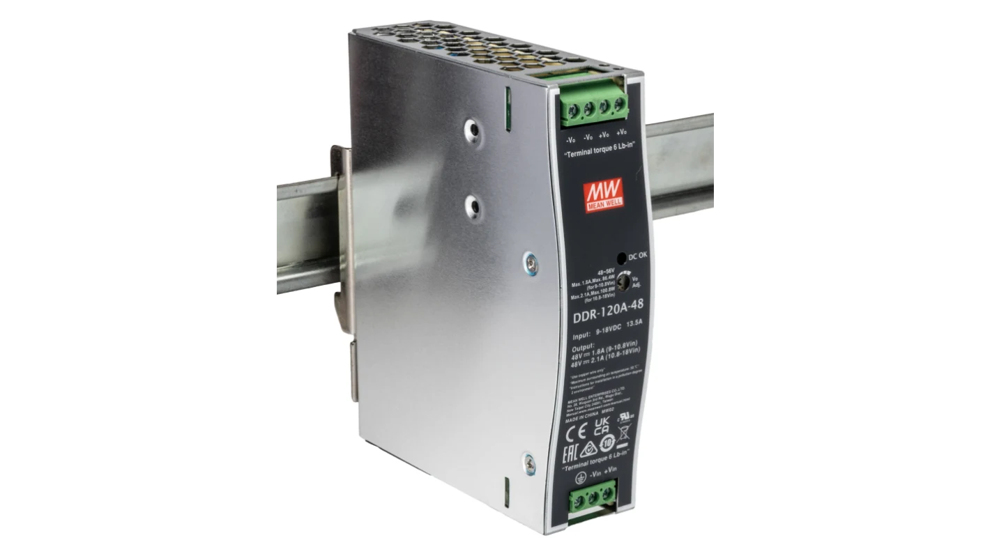 DDR-120A-48 DC/DC zdroj na DIN, 48V 0�2,1A - DC/DC meni�e