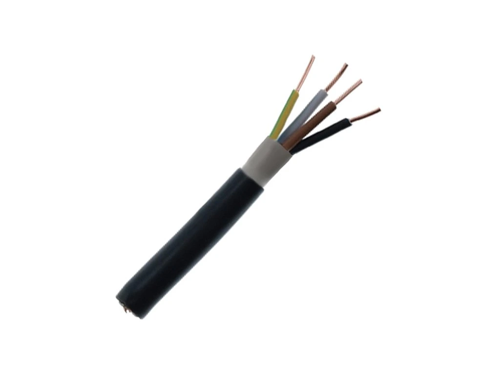 Kbel CYKY-J 4x2,5 PVC ierny
