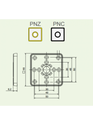 Nhradn diel PNC-SPEC-eln doska s popisom ZAP-VYP