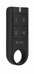 Bezdrôtová kľúčenka RF-Key/B čierna, 4 tlačítka  