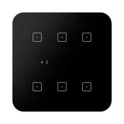 Bezdr�tov�, dotykov�, sklenen� ovl�da� RFSW-262/B/230V, �ierna