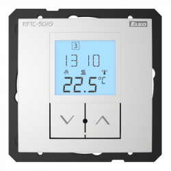 Bezdrôtový regulátor teploty RFTC-50/G/AL - hliníková