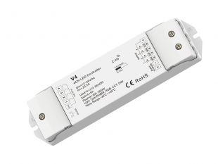 LED RGBW stmieva/prijma 4x5A, 12-36VDC(12V/240W, 24V/480W), push, pre ovlda LC-SD-R8