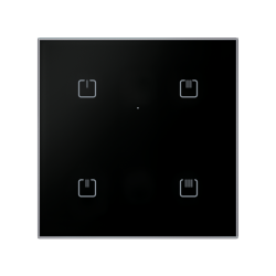 Dotykový sklenený ovládaè RFGB-40/MT - BLACK SHARP MATTER